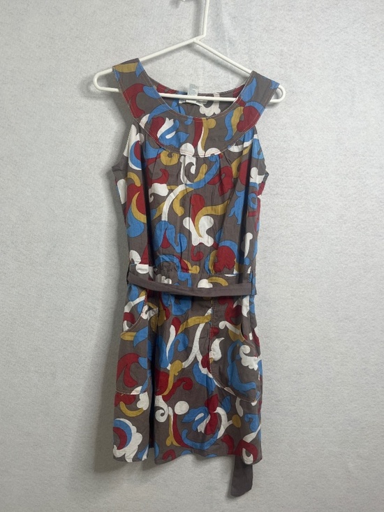 Forever 21 Dresses & Skirts - Forever Twenty One Abstract Print Sleeveless Dress Belted Retro Style